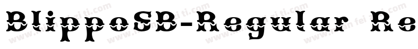 BlippoSB-Regular Regular字体转换